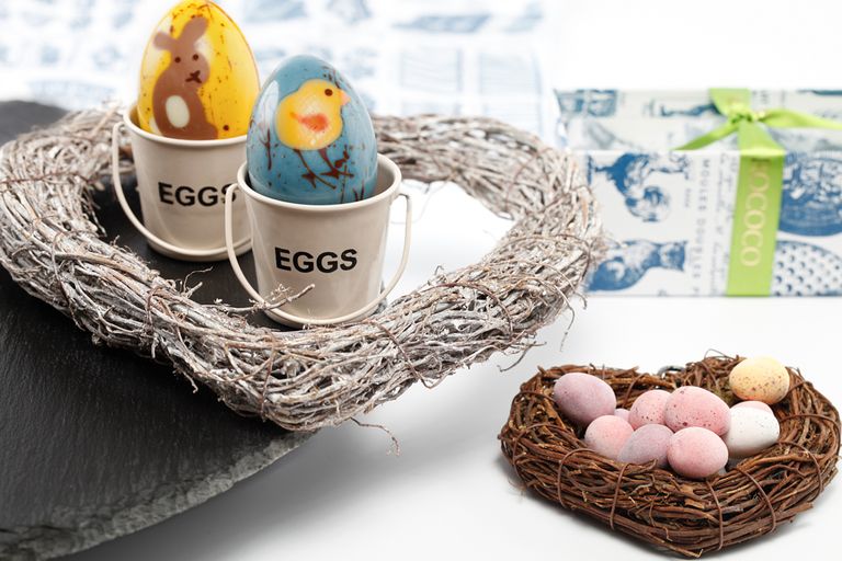 Rococo Hand-Painted Chocolate Eggs, easter, mini eggs, easter egg history